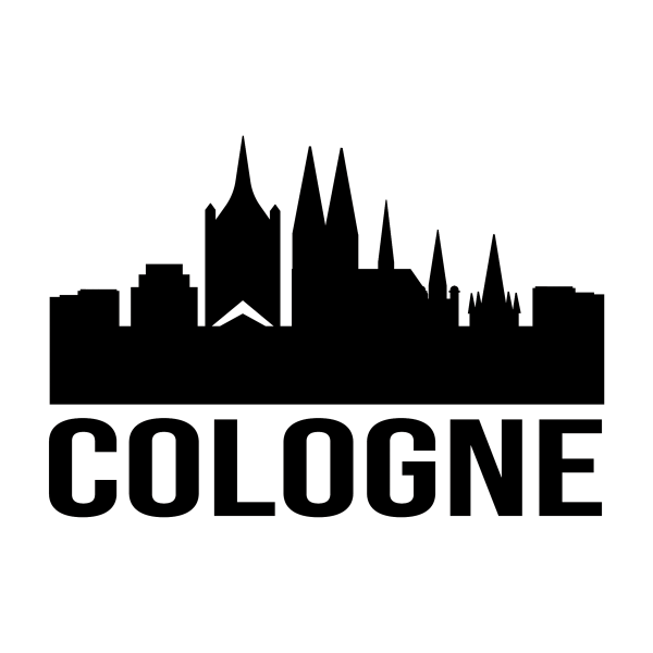 Autoaufkleber Cologne Skyline